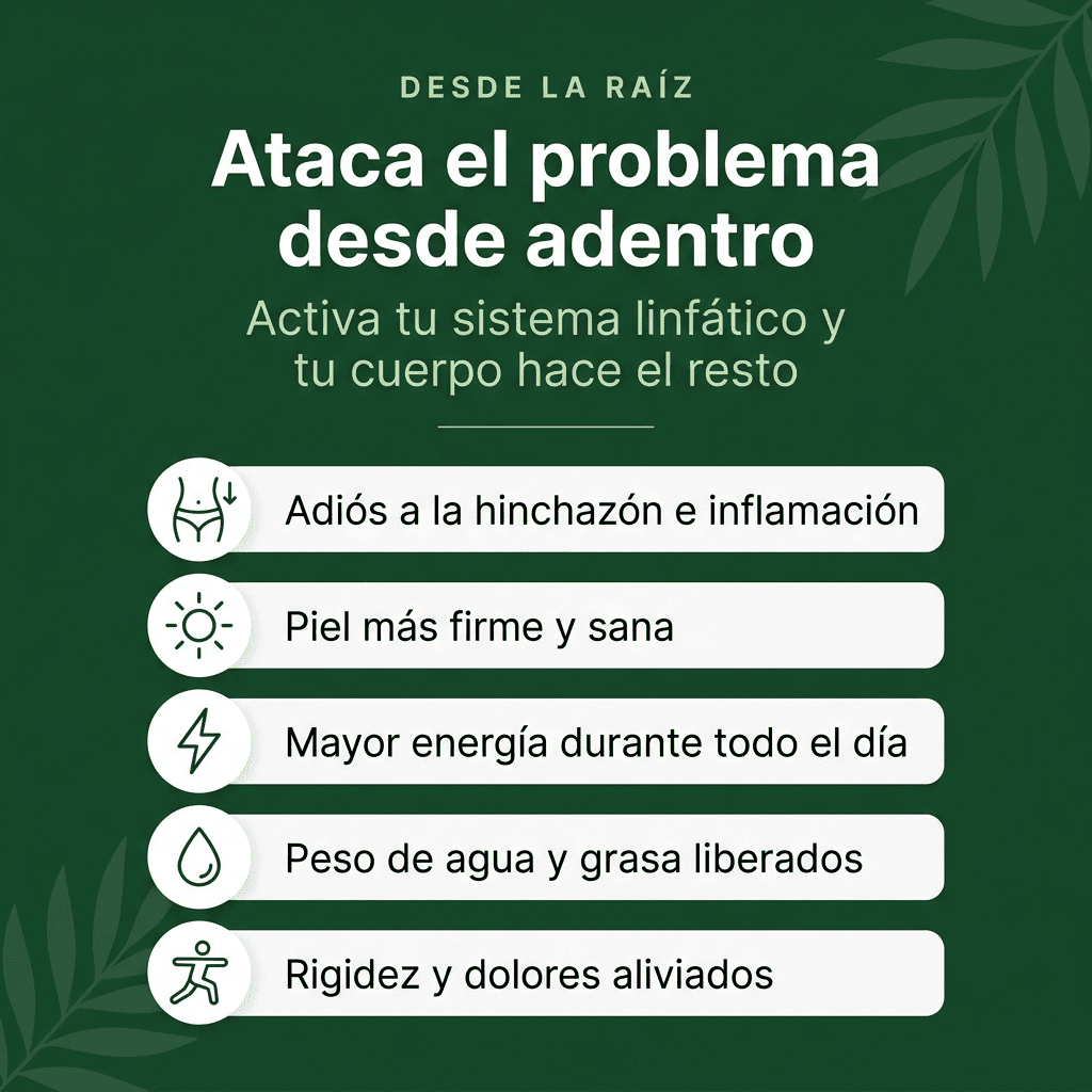 PurezaDrops™ | Drena Naturalmente la Hinchazón del Rostro, Abdomen y Piernas